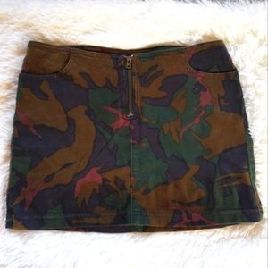 Vintage Guess Camo Mini Skirt
